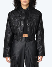 Load image into Gallery viewer, PU Leather Bomber