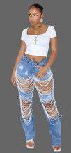 Load image into Gallery viewer, Pearl Ripped Jeans