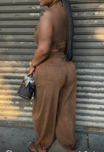 Load image into Gallery viewer, Denim Halter Jumpsuit