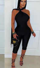 Load image into Gallery viewer, One piece back ring capri jumpsuit