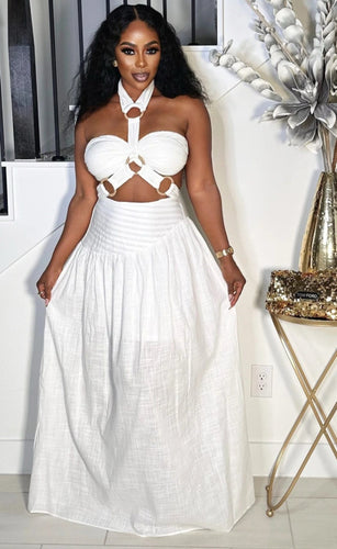 Ringlet Halter Dress