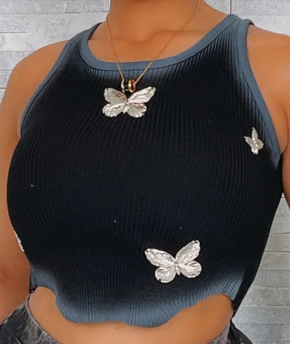 Butterfly detail Tank