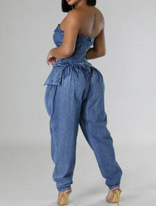 Baggy Denim Jumpsuit