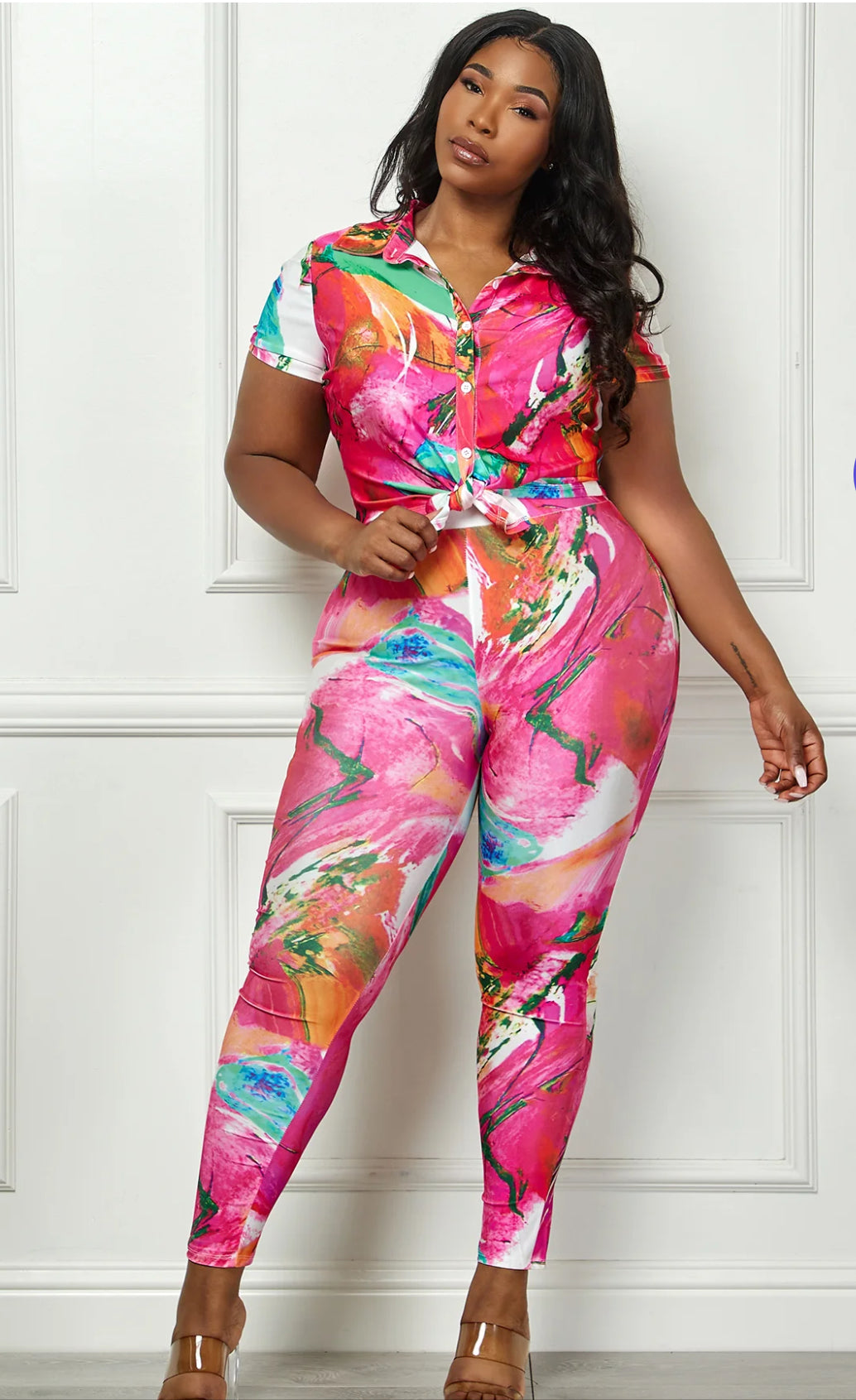 2 Piece Floral Pant Set