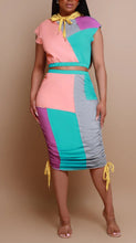 Load image into Gallery viewer, Colorblock Hooded Versatile Dress