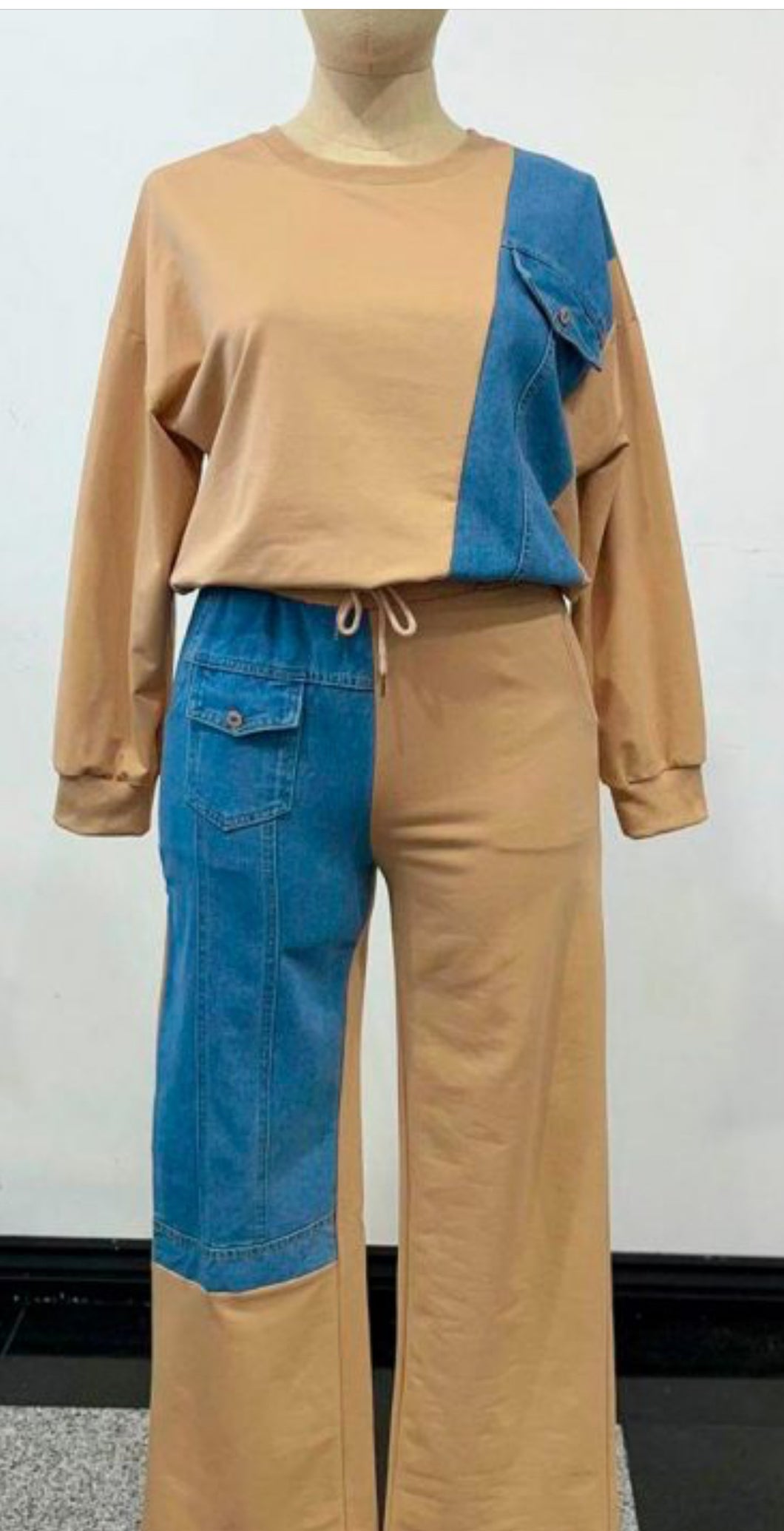 Khaki/ Denim Set