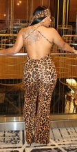 Load image into Gallery viewer, Leopard Jumpsuit and scarf