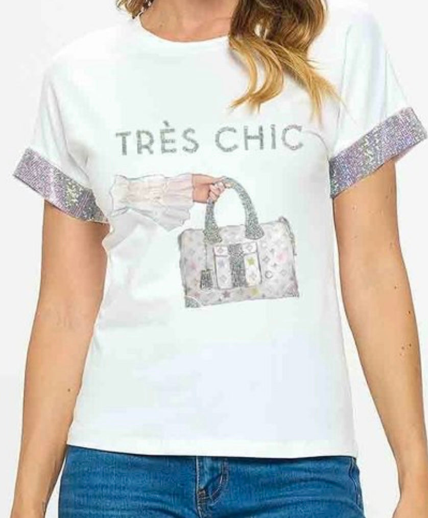 Tre’s Chic Rhinestone Tee