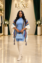 Load image into Gallery viewer, Aztec Knit Ruffle Sweater